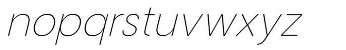 Magnify PRO Hairline Italic Font LOWERCASE