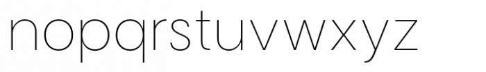 Magnify PRO Hairline Font LOWERCASE