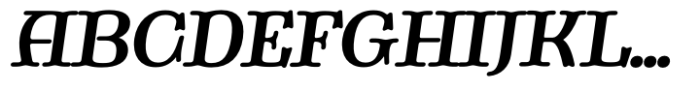 Magnirum Serif Bold Italic Font UPPERCASE