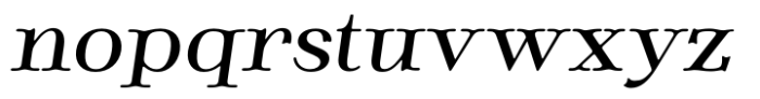 Magnirum Serif Italic Font LOWERCASE