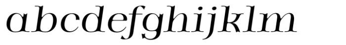 Magnirum Serif Thin italic Font LOWERCASE