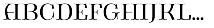 Magnirum Serif Thin Font UPPERCASE