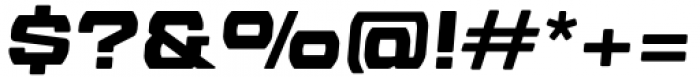 Magnitudes Black Oblique Font OTHER CHARS