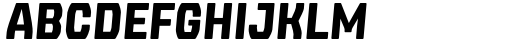Magnitudes Medium Condensed Oblique Font LOWERCASE