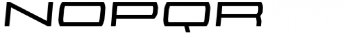 Magnitudes Regular Expanded Oblique Font LOWERCASE