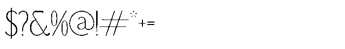Magnofia Regular Font OTHER CHARS