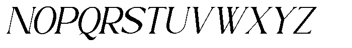 Magnola Italic Font UPPERCASE