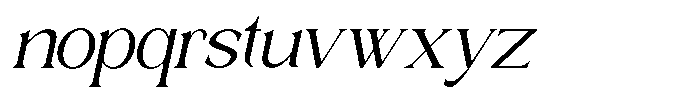 Magnola Italic Font LOWERCASE