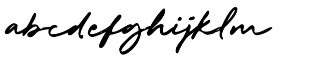 Magnolia Cora Script Smooth Font LOWERCASE