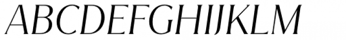 Magnolia Light Italic Font UPPERCASE