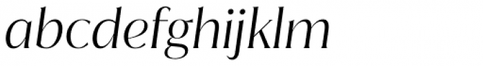 Magnolia Light Italic Font LOWERCASE