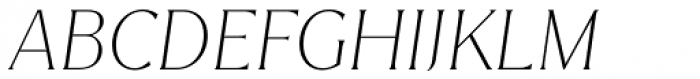 Magnolia Thin Italic Font UPPERCASE