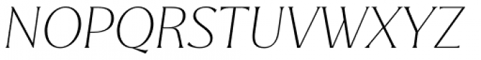 Magnolia Thin Italic Font UPPERCASE