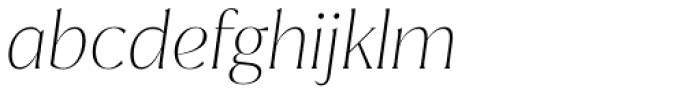 Magnolia Thin Italic Font LOWERCASE