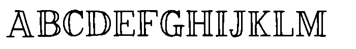 Magnolia Tree Serif Inline Regular Font UPPERCASE