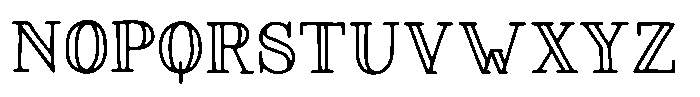 Magnolia Tree Serif Inline Regular Font UPPERCASE