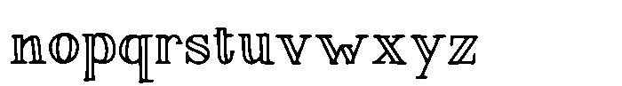 Magnolia Tree Serif Inline Regular Font LOWERCASE