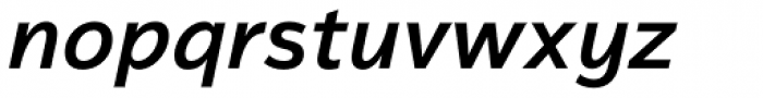 Magnum Sans Pro Semi Bold Italic Font LOWERCASE