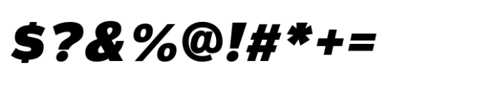 Magnum_Sans_Oblique_011_Extra_Black Font OTHER CHARS