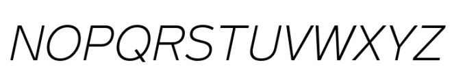 Magnum_Sans_Pro_Italic_002_Extra_Light Font UPPERCASE