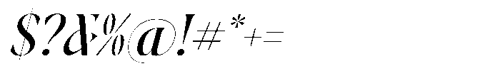 Magoth  Italic Italic Font OTHER CHARS