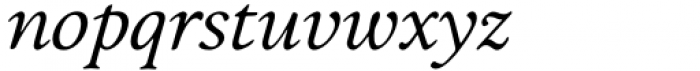 Magreb Italic Font LOWERCASE