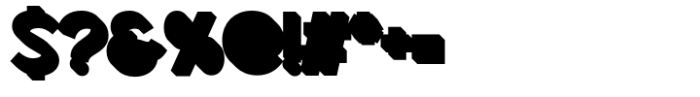Magseo Extrude Font OTHER CHARS