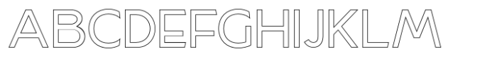 Magseo Outline Font UPPERCASE