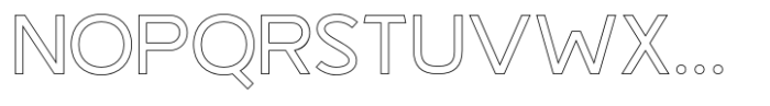 Magseo Outline Font UPPERCASE