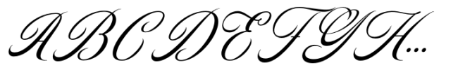 Magura Whitney Script Italic Font UPPERCASE