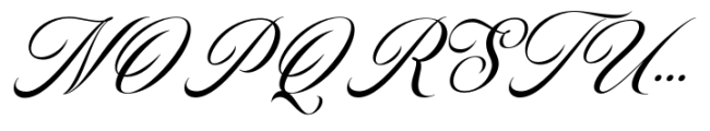 Magura Whitney Script Italic Font UPPERCASE
