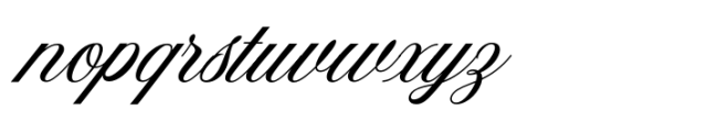 Magura Whitney Script Italic Font LOWERCASE