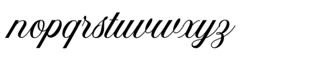 Magura Whitney Script Regular Font LOWERCASE