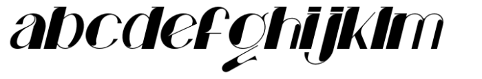 Mahally Italic Font LOWERCASE