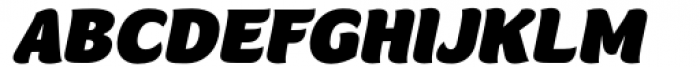 Mahameru Black Oblique Font UPPERCASE