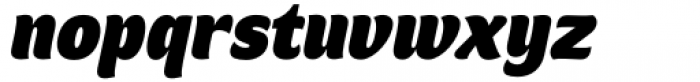 Mahameru Black Oblique Font LOWERCASE