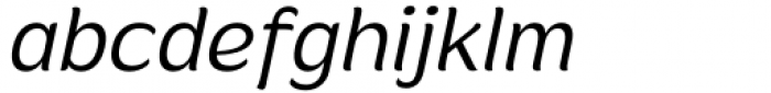Mahameru Light Oblique Font LOWERCASE