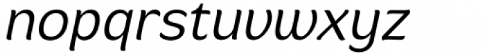 Mahameru Light Oblique Font LOWERCASE
