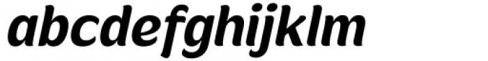 Mahameru Semi Bold Oblique Font LOWERCASE