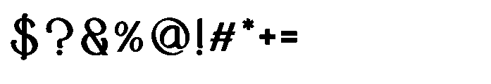 Maharaja Font OTHER CHARS
