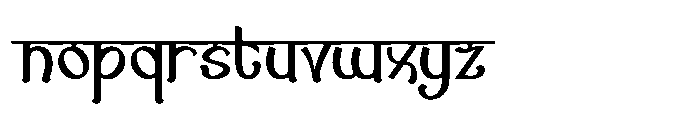 Maharaja Font LOWERCASE