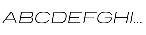 Mahasal Exp Extra Light Italic Font UPPERCASE