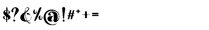 Maheng Black Font OTHER CHARS