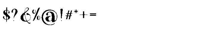 Maheng Bold Font OTHER CHARS