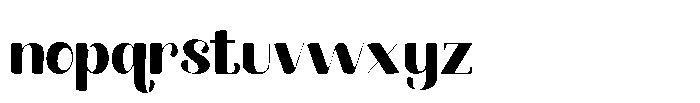 Maheng Extra Bold Font LOWERCASE