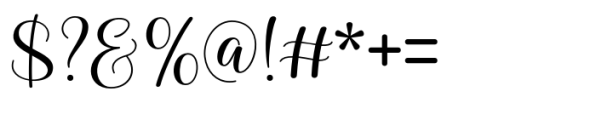 Mahesia Script Font OTHER CHARS