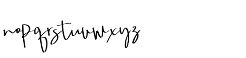 Mahire Signature Font LOWERCASE