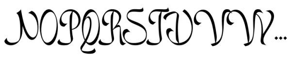 Mahjadin Font UPPERCASE