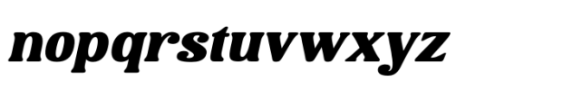 Mahoda Display Regular Oblique Font LOWERCASE