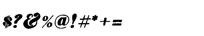 Mahogan Kondang  Rough Regular Font OTHER CHARS
